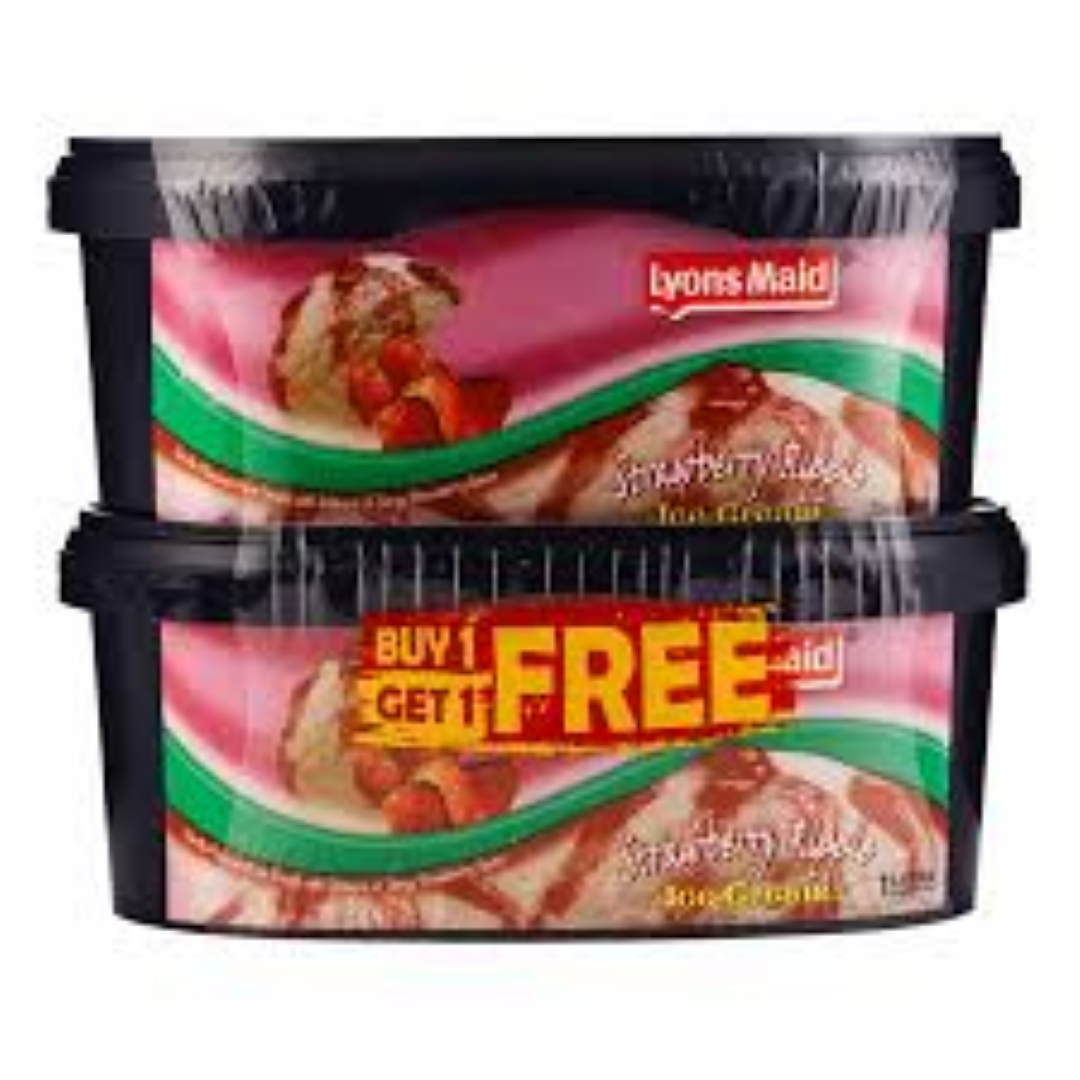 LYONS MAID STRAW -RIPPLE 1LTR